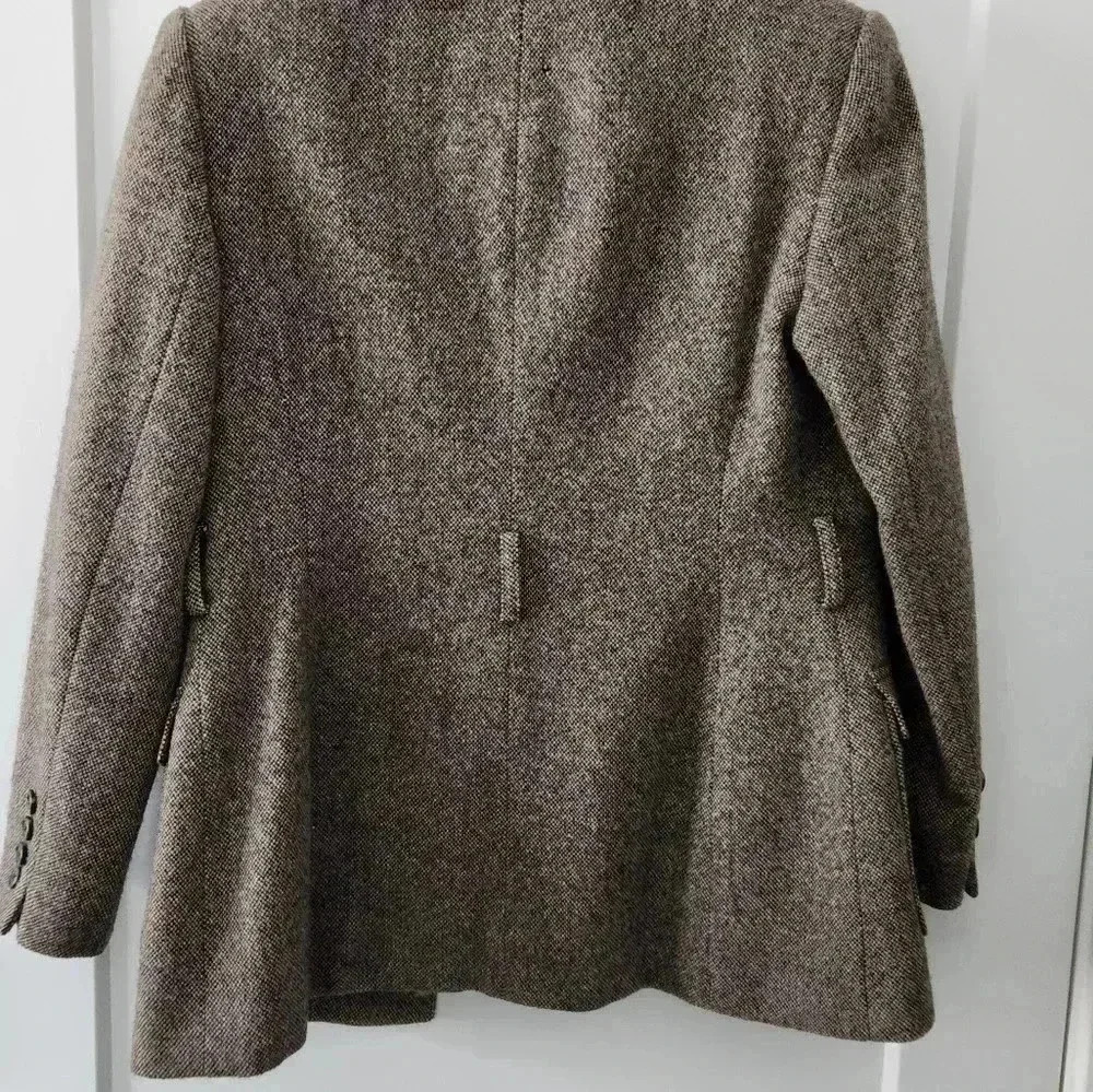 Ralph Lauren, herringbone pattern blazer Petite Size 4 Petite - Picture 6 of 7